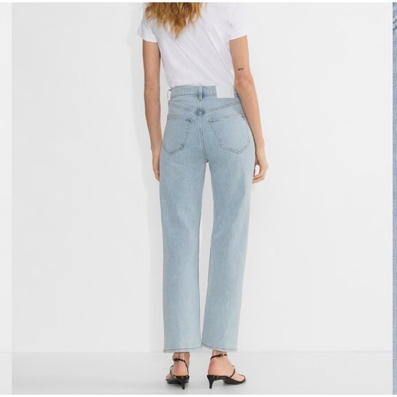 Denim Forum The Arlo High Rise Straight Jeans 28L Women's Size 26 Light Wash - Picture 12 of 12